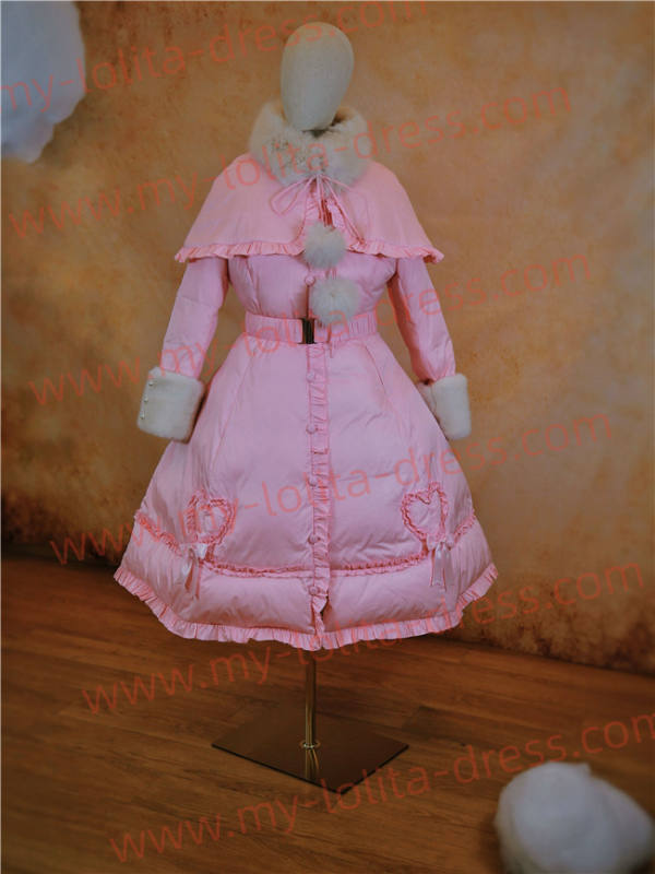 Commission The Rabbit Hole Tailor White Duck Down Fur Collar Long Coat