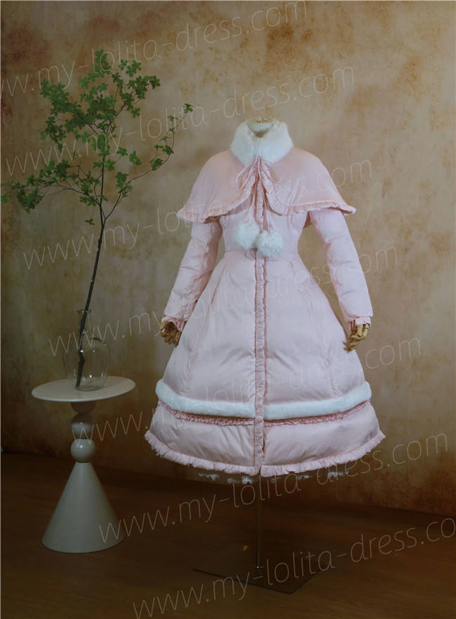 Commission The Rabbit Hole Tailor White Duck Down Fur Collar Long Coat