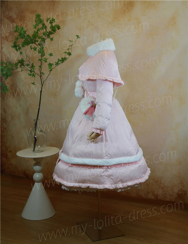 Commission The Rabbit Hole Tailor White Duck Down Fur Collar Long Coat