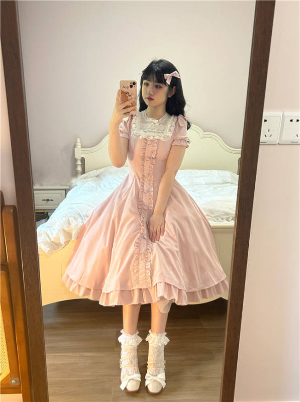 Annie Gift Plus Size Lolita Dress, Side Clip and Choker