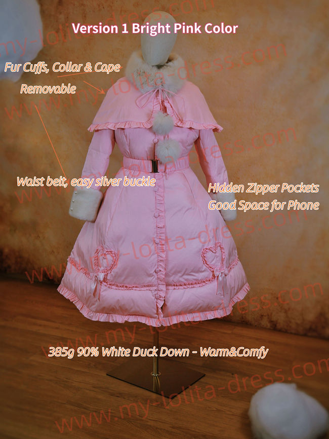 Commission The Rabbit Hole Tailor White Duck Down Fur Collar Long Coat