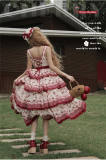 Honey Machine Ripe Cherry Classic Lolita Dress, Overdress, Hat and Bonnet