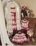 Honey Machine Ripe Cherry Classic Lolita Dress, Overdress, Hat and Bonnet