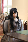 Little Detective Plus Size Plaid Lolita Dress and Side Clip