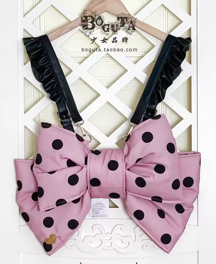Boguta Bow Shaped Lolita Bag 2 Wear Ways - Ready Made