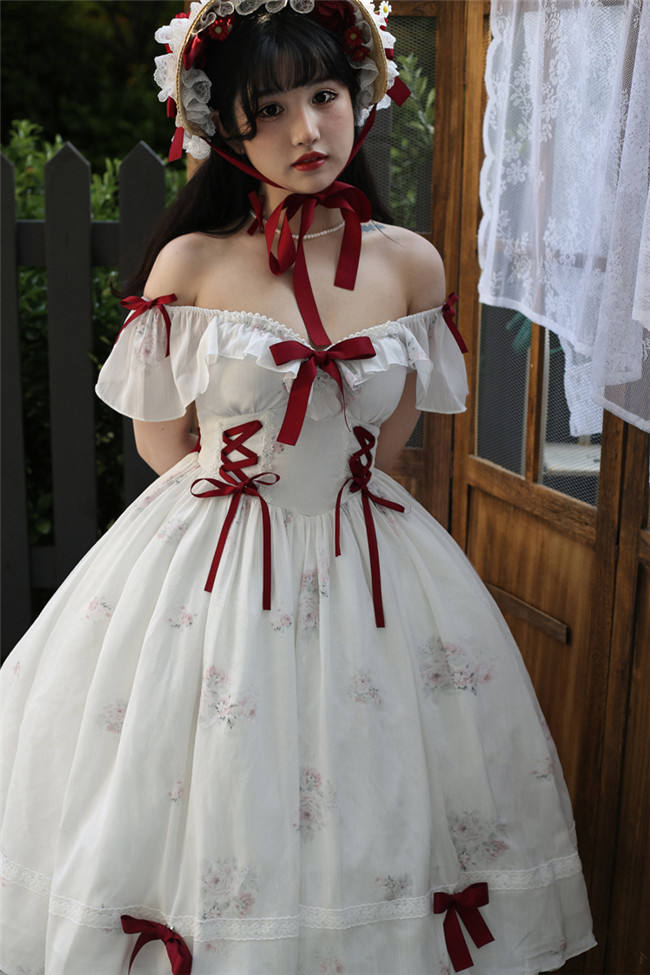 Little Rose Plus Size Lolita Dress and Hat