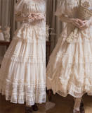 Think Fly Pleated Heart Dot Yarn Lolita underskirt