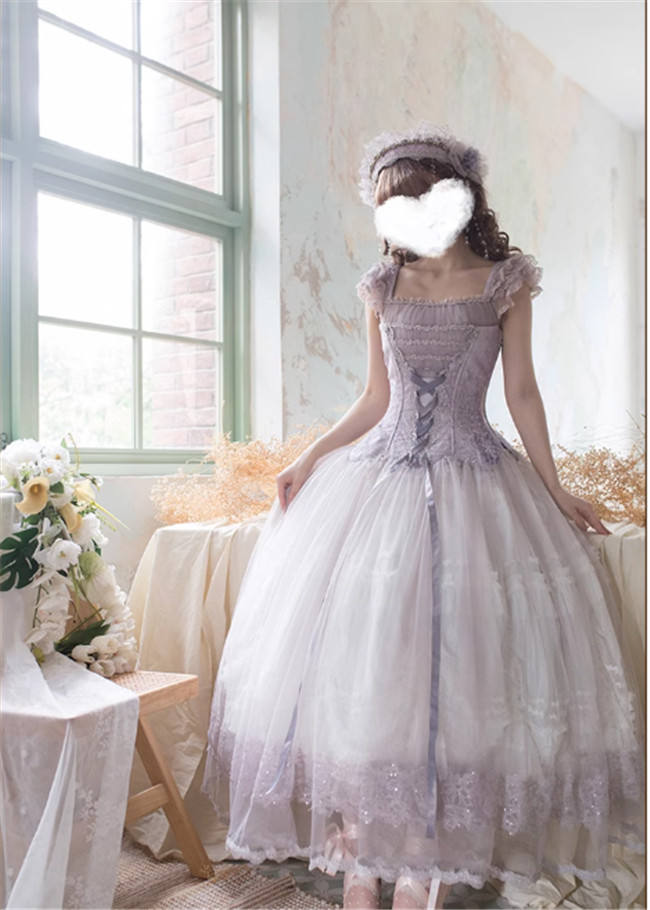 Think Fly Pleated Heart Dot Yarn Lolita underskirt