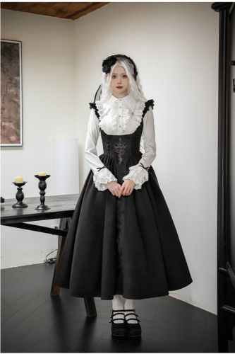 Withpuji Cross Snake Embroidery Corset Lolita Dress