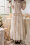 Think Fly Pleated Heart Dot Yarn Lolita underskirt