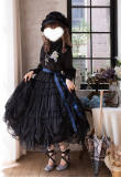 Think Fly Pleated Heart Dot Yarn Lolita underskirt