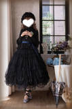 Think Fly Pleated Heart Dot Yarn Lolita underskirt