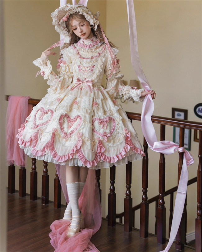 Bramble Rose Antique Cake Classic Lolita Dress Full Set -My Lolita
