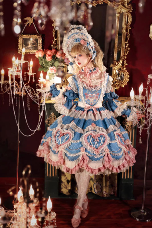 Bramble Rose Antique Cake Classic Lolita Dress Full Set