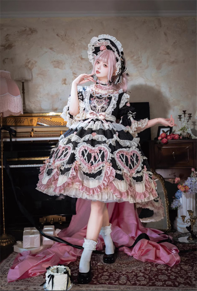 Bramble Rose Antique Cake Classic Lolita Dress Full Set -My Lolita