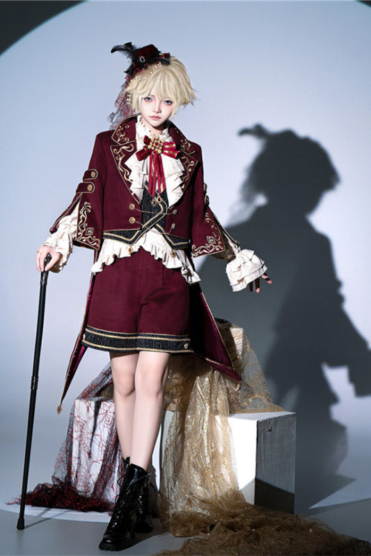 The Successor Ouji Lolita Coat, Blouse and Short Pants