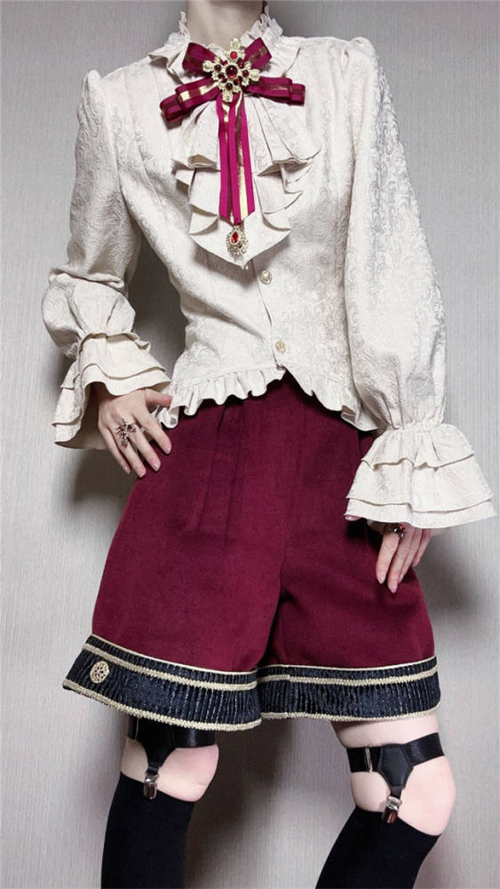 The Successor Ouji Lolita Coat, Blouse and Short Pants