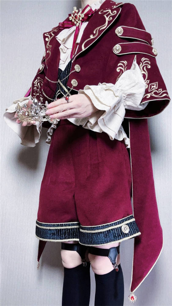 The Successor Ouji Lolita Coat, Blouse and Short Pants