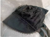 Black Iris Lolita Hat and Head Veil