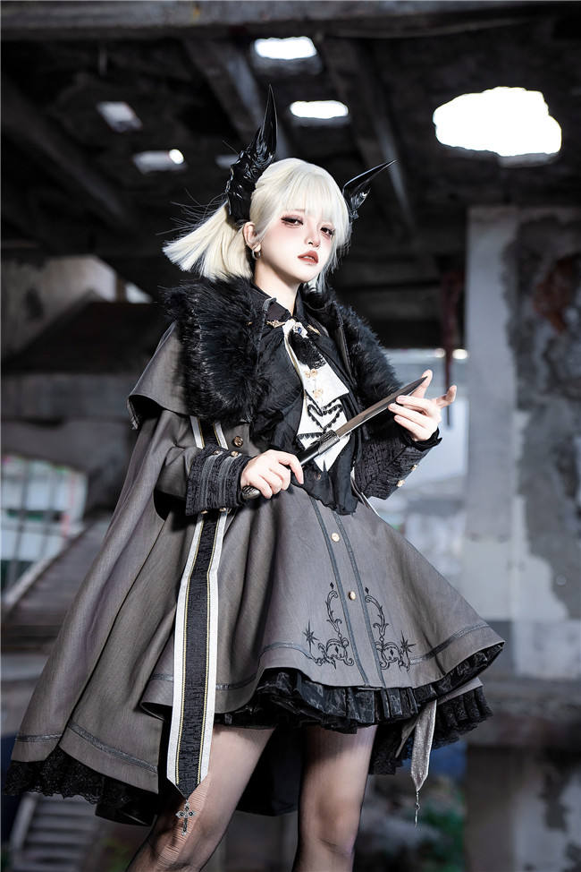 Your Highness The Oath of the Brave Military Lolita Coat, Cape and Blouse
