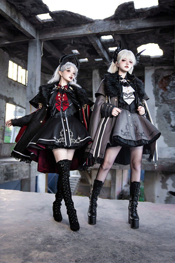 Your Highness The Oath of the Brave Military Lolita Coat, Cape and Blouse