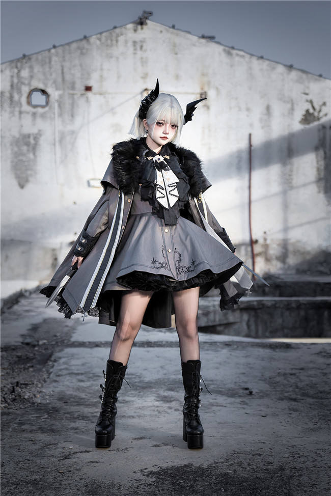 Your Highness The Oath of the Brave Military Lolita Coat, Cape and Blouse
