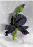 Black Iris Lolita Hat and Head Veil