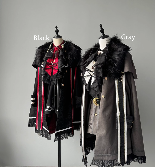 Your Highness The Oath of the Brave Military Lolita Coat, Cape and Blouse