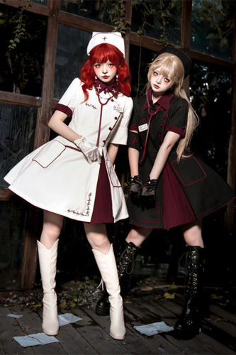Your Highness Little Nurse Gothic Lolita Dress Full Set