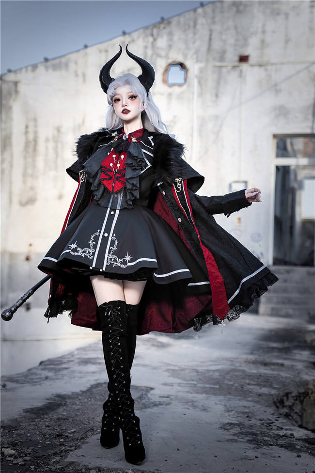 Your Highness The Oath of the Brave Military Lolita Coat, Cape and Blouse