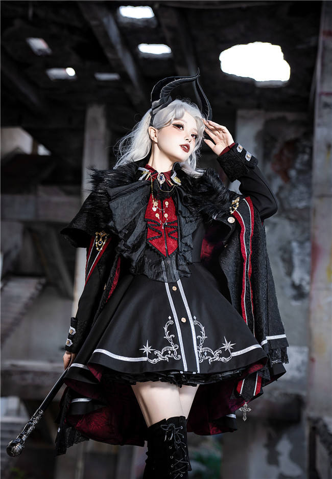 Your Highness The Oath of the Brave Military Lolita Coat, Cape and Blouse
