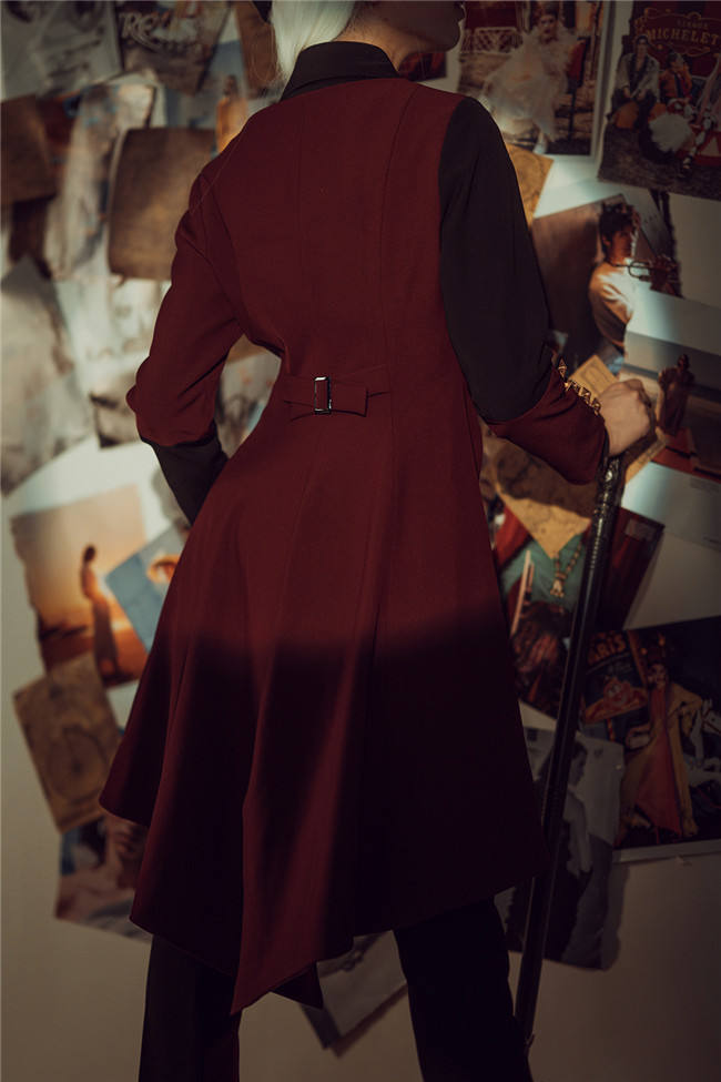 Princess Chronicles Red and Black Vintage Trousers Ouji Fashion