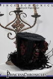 Princess Chronicles Red and Black Dark Gothic Top Hat