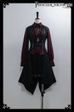 Princess Chronicles Red and Black Vintage Ouji Lolita Blouse,  Vest and Short Pants