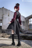 Princess Chronicles Red and Black Dark Gothic Top Hat