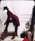 Princess Chronicles Red and Black Vintage Ouji Lolita Trousers