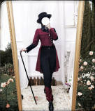 Princess Chronicles Red and Black Vintage Ouji Lolita Trousers