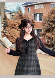 Hard Candy Plus Size Fake Two-piece Plaid Dress