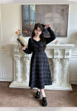 Hard Candy Plus Size Fake Two-piece Plaid Dress
