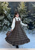 Hard Candy Plus Size Fake Two-piece Plaid Dress