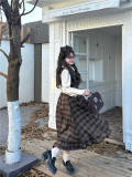 Hard Candy Plus Size Fake Two-piece Plaid Dress