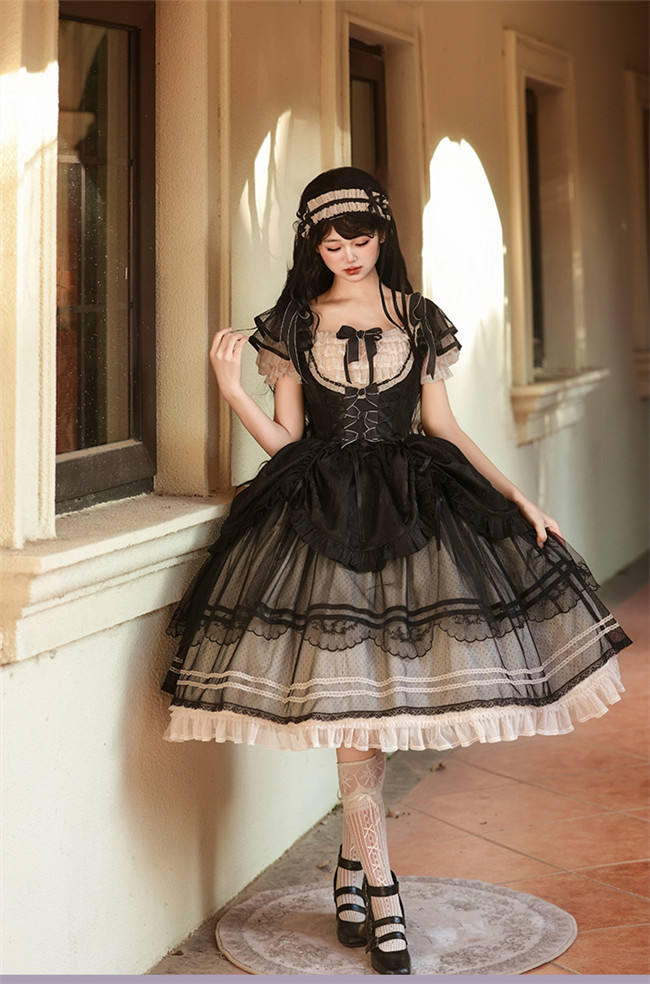 Alice Girl Morning Fog Corset Lolita Dress
