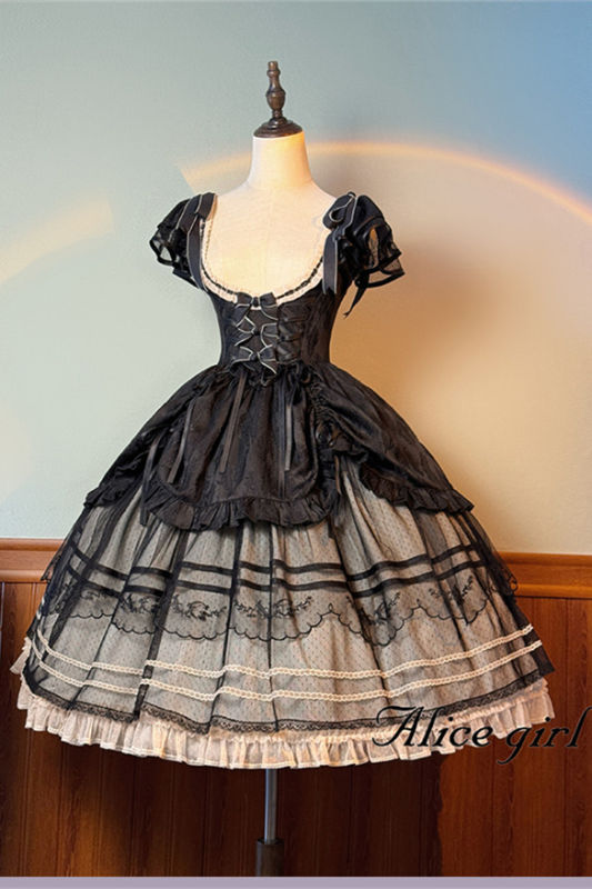 Alice Girl Morning Fog Corset Lolita Dress