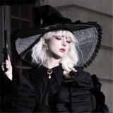 The Muppet Handmade Dark Gothic Witch Hat