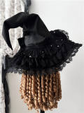 The Muppet Handmade Dark Gothic Witch Hat