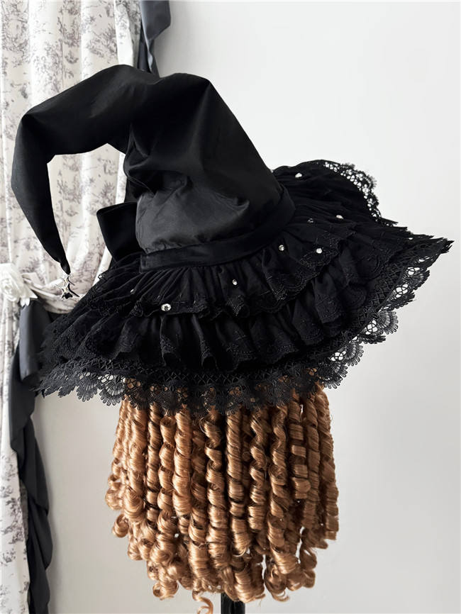 The Muppet Handmade Dark Gothic Witch Hat