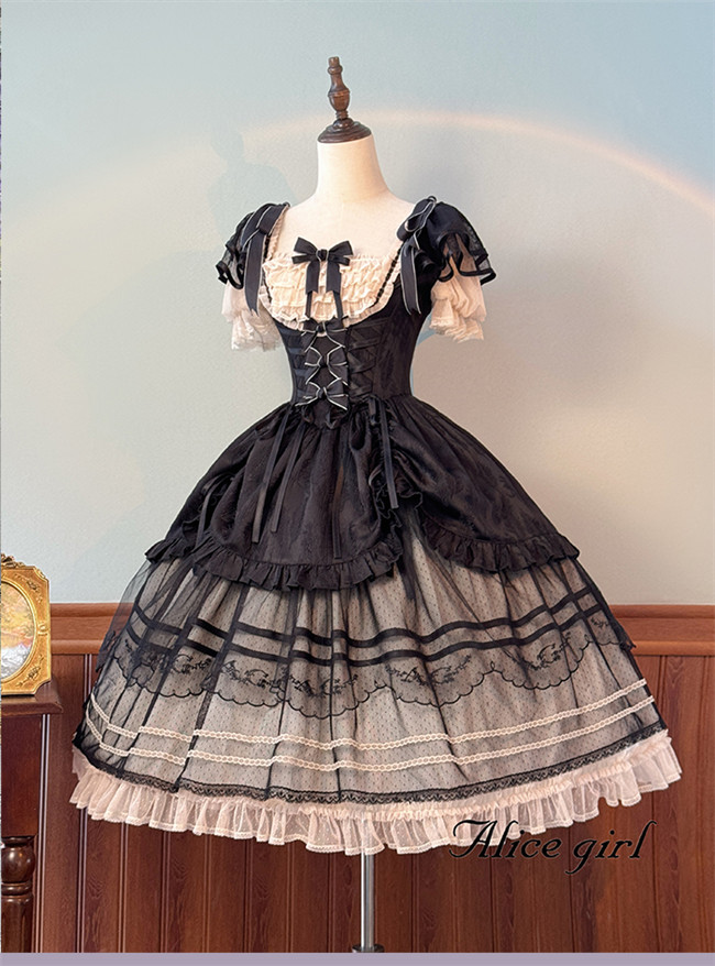 Alice Girl Morning Fog Classic Lolita Dress One Piece - My Lolita