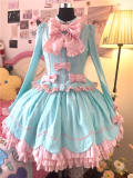 Spring Snow Doll Lolita Skirt, Coat and Headbow