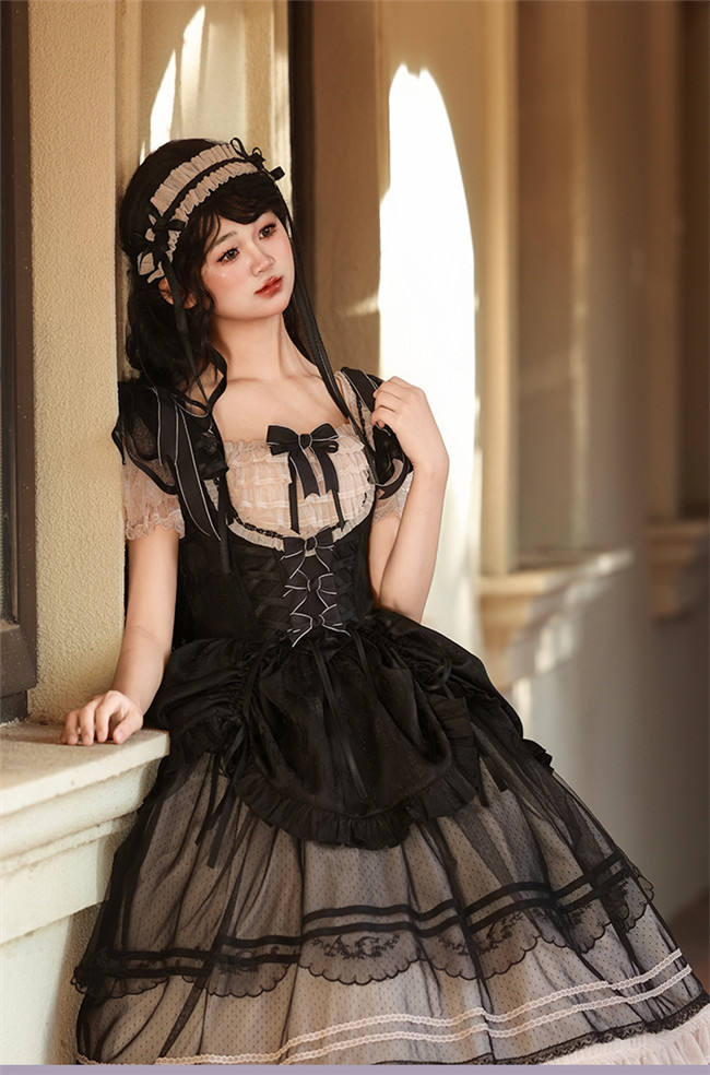 Alice Girl Morning Fog Corset Lolita Dress