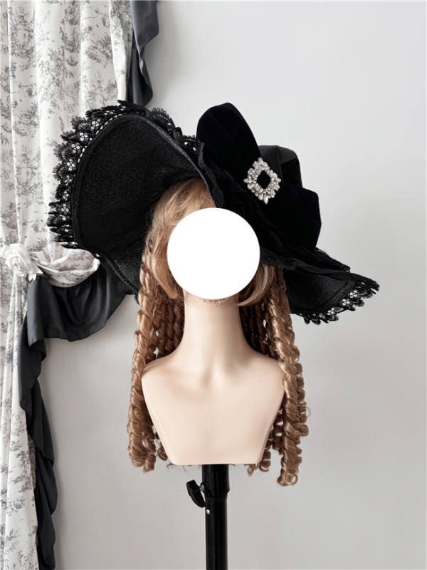 The Muppet Handmade Dark Gothic Witch Hat